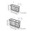 2Pcs Modern Kitchen Storage Solution Hanging Rack-S White 4
