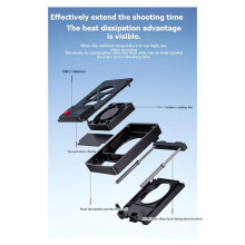 New Camera Cooling Fan Fit for RP ZVE10 A7M4 A7S3 A7C2 FX3 R8 R10 XT4 Camera 5 Speeds External Cooling Fan