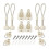 4pcs Replacement Part Roller Shade Hardware Bungee Kit and End Cap Tie Downs for Coolaroo Outdoor Roller Shade 1