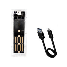 RGB M2 NVMe SSD-Fodral M.2 NGFF SSD-Hölje 10 Gbps M.2 Till Type-C-Hårddiskhölje för M-Nyckel M&B-Nyckel SSD
