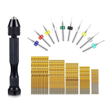 -Skruvstäd Handborr Twistbit PCB-Set Roterande Verktyg för DIY-Hantverk Carving Resin Polymer Clay Smyckestillverkning