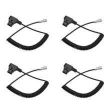 4X D-Tap to BMPCC 4K 2 Pin Locking Power Cable for Blackmagic Pocket Cinema Camera 4K for  V Mount Battery