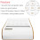 3X Calculator, Slim Elegant Design, Office/Home Electronics, Dual Powered Desktop Calculator, 10 Digits, White 2