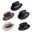 Stage Performances Hat Sweatproof Hat Fisherman-Black hemming 2