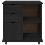VidaXL vidaXL Rolling Cabinet Black 63.5 x 39 x 65.5 cm Solid Pine Wood 5