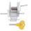 12 Pieces Adjustable Sliding Window Locks Stops Aluminum Alloy Door Frame Security Lock with Keys 2