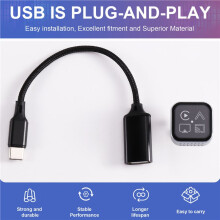Adaptador Inalámbrico CarPlay 4 en 1, Adaptador de Duplicación de Pantalla para Automóvil para IOS y Android, con Cable A Inalámbrico, Plug And