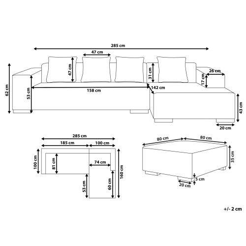 Beliani LUNGO 2