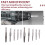 Screw Extractor Set,10 Pcs Screw Extractor,1/4inch Hex Shank Broken Screw Extractor,Screw Remover & Extractor Bit Set 8