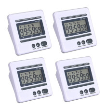 4X Digital Countdown Timer 4 Channel Count Down Kitchen Cooking Timer Clock