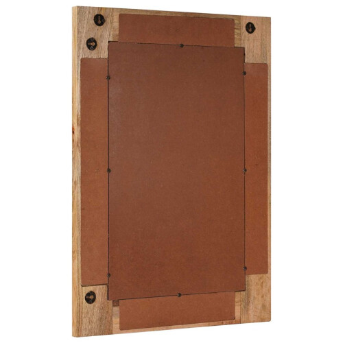 VidaXL vidaXL Bathroom Mirror Natural 50 x 70 x 3 cm Solid Mango Wood 2