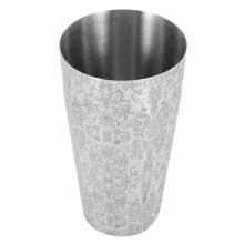 3X Cocktail Shaker Boston Shaker 304Stainless Steel Barra de Ferramentas Engraving Design Boston Cocktail Shaker Tin Set