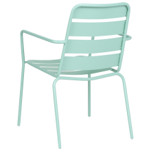 Set of 6 Garden Chairs TERENZO Metal Mint Green