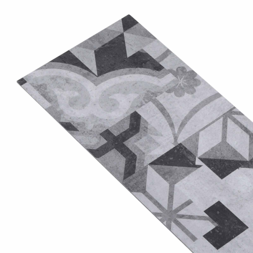 VidaXL vidaXL Bodenplanken Graues Muster 5,02 m² 36 Stk. PVC 2