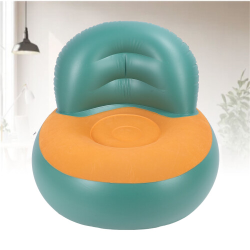 Portable Inflatable Sofa Flocking Green 1