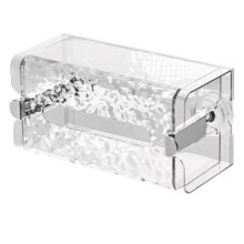 Self-Contained Suction Cup Corrugated Wall Organizer, Multifunctional Glacier Pattern Tissue Box, Ins Style A
