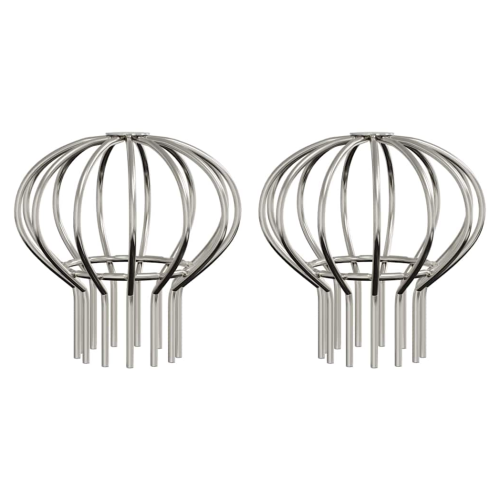VidaXL vidaXL Gutter Leaf Guard 2 pcs Silver 75 mm Stainless Steel 2