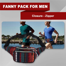 Women Ethnic Fanny Pack Retro Vintage Bum Bags Travel Hiking Waist Belt Purse Fanny Pack for Women Waist Bag Color A