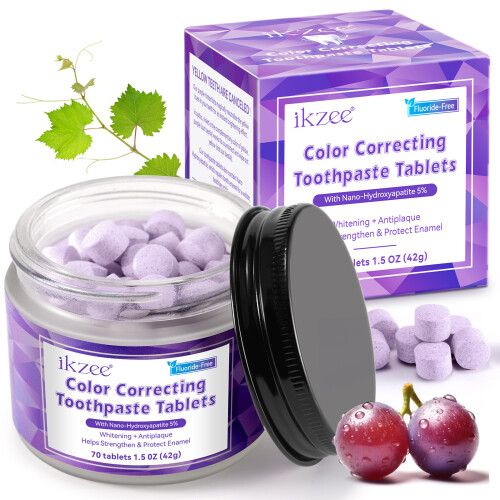Pastilhas dentífricas roxas 70P