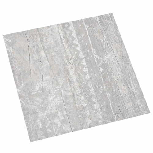 VidaXL vidaXL Bodenplanken Hellgrau und Weiß 5,11 m² 55 Stk. PVC 1