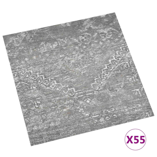VidaXL vidaXL Flooring Planks 55 pcs Concrete Grey 5.11 m PVC 2