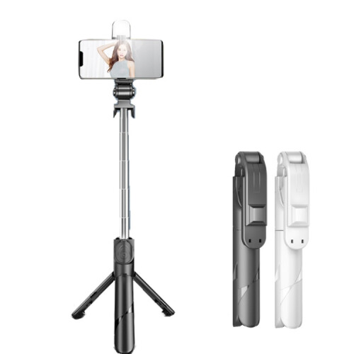 XT02S Mini Bluetooth Live-Streaming Stativ Selfie-Stick (Weiß): XT02S Überraschungsgeschenk 1