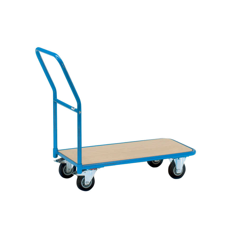 Vfm Economy Store Room Trolley 200Kg Blue /Brown 357363 5052105164274