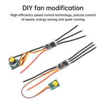 30A Bürstenloser ESC Lüfter-Drehzahlregler, Elektronischer Motortreiber, Kein Signal Erforderlich, Bidirektional für DIY-Lüfter
