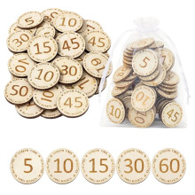 150 Pcs Wooden Screen Tokens with Bags, Behavior Incentives Coins for Classroom Home, Behavior Management Tool