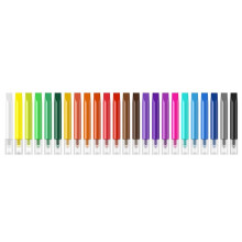 Kit com 24 Canetas de Tinta para Vitrais, Ideal para Arte em Vidro e Decoração de Janelas, Perfeito para Presentear ou Fazer Você Mesmo em Festas