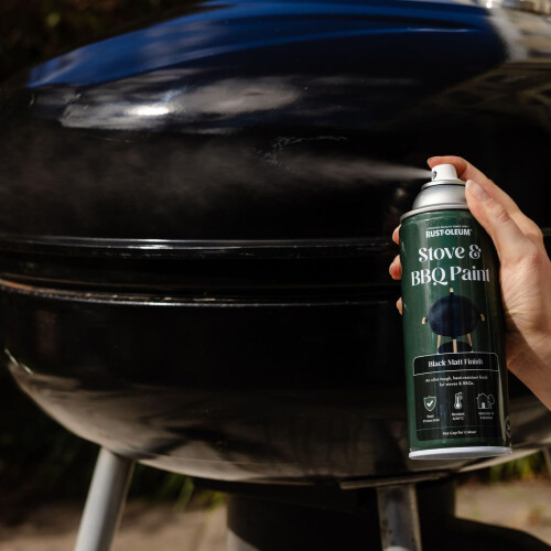 Rust-Oleum Rust-Oleum 400ml Stove & BBQ Spray Paint - Black Matt 1