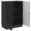 VidaXL vidaXL Sideboard Black 66 x 34.5 x 87 cm Engineered Wood 3