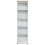 VidaXL vidaXL Bookcase White 46 x 20 x 170 cm Solid Pine Wood 4