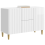 VidaXL vidaXL Sideboard High Gloss White 89 x 34.5 x 60 cm Engineered Wood 2