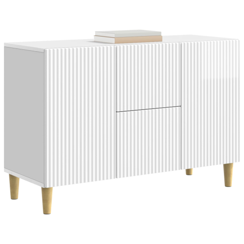 VidaXL vidaXL Sideboard High Gloss White 89 x 34.5 x 60 cm Engineered Wood 1