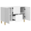 VidaXL vidaXL Sideboard High Gloss White 89 x 34.5 x 60 cm Engineered Wood 3