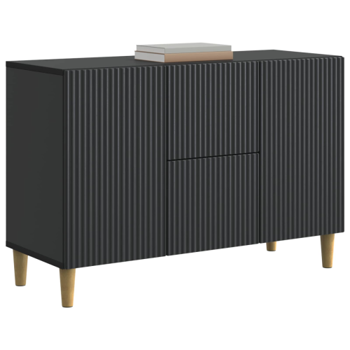 VidaXL vidaXL Sideboard with Drawer Black 89 x 34.5 x 60 cm Engineered Wood 1