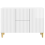 VidaXL vidaXL Sideboard High Gloss White 89 x 34.5 x 60 cm Engineered Wood 4