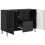 VidaXL vidaXL Sideboard with Drawer Black 89 x 34.5 x 60 cm Engineered Wood 3