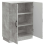 VidaXL vidaXL Sideboard Concrete Grey 66 x 34.5 x 87 cm Engineered Wood 3