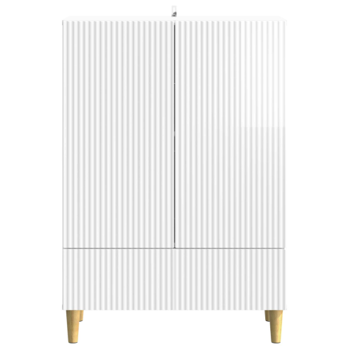 VidaXL vidaXL Sideboard High Gloss White 66 x 34.5 x 95 cm Engineered Wood 2