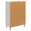 VidaXL vidaXL Sideboard High Gloss White 66 x 34.5 x 95 cm Engineered Wood 5
