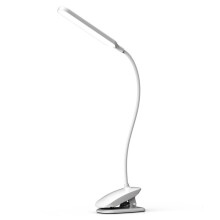 LED Reading Light with Clip USB Rechargeable Book Lights 3 Color Modes & Stepless Brightness Eye-Care Study Table Lamp