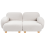 Beliani Modular Sofa 2 Seater AMLI Boucle Off-White 4
