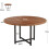 Tribesigns Tribesigns Round Dining Table for 4-6, 120cm Circle Kitchen Table, Modern Wood Small Dinner Tables(Rustic Brown) 2