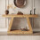 Tribesigns Tribesigns Farmhouse Console Table, 55-Inch Rustic Sofa Table with Storage, Natural Brown 4