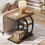 Tribesigns Tribesigns C-Shaped Side Table, 3-Tier Narrow Wood Bedside Table,Natural 3