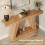 Tribesigns Tribesigns Farmhouse Console Table, 55-Inch Rustic Sofa Table with Storage, Natural Brown 6
