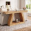 Tribesigns Tribesigns Farmhouse Console Table, 55-Inch Rustic Sofa Table with Storage, Natural Brown 7