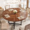 Tribesigns Tribesigns Round Dining Table for 4-6, 120cm Circle Kitchen Table, Modern Wood Small Dinner Tables(Rustic Brown) 8